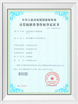 條碼標簽打印管控系統證書